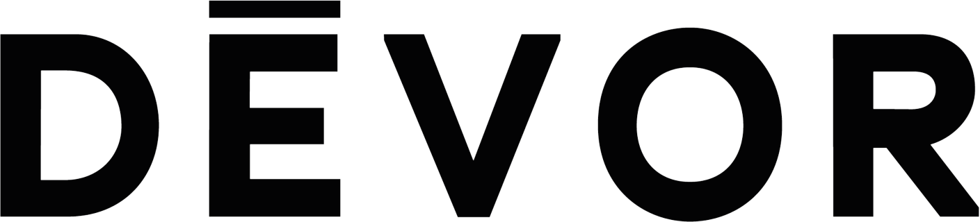 logo noir DĒVOR Restaurants livraison & emporter